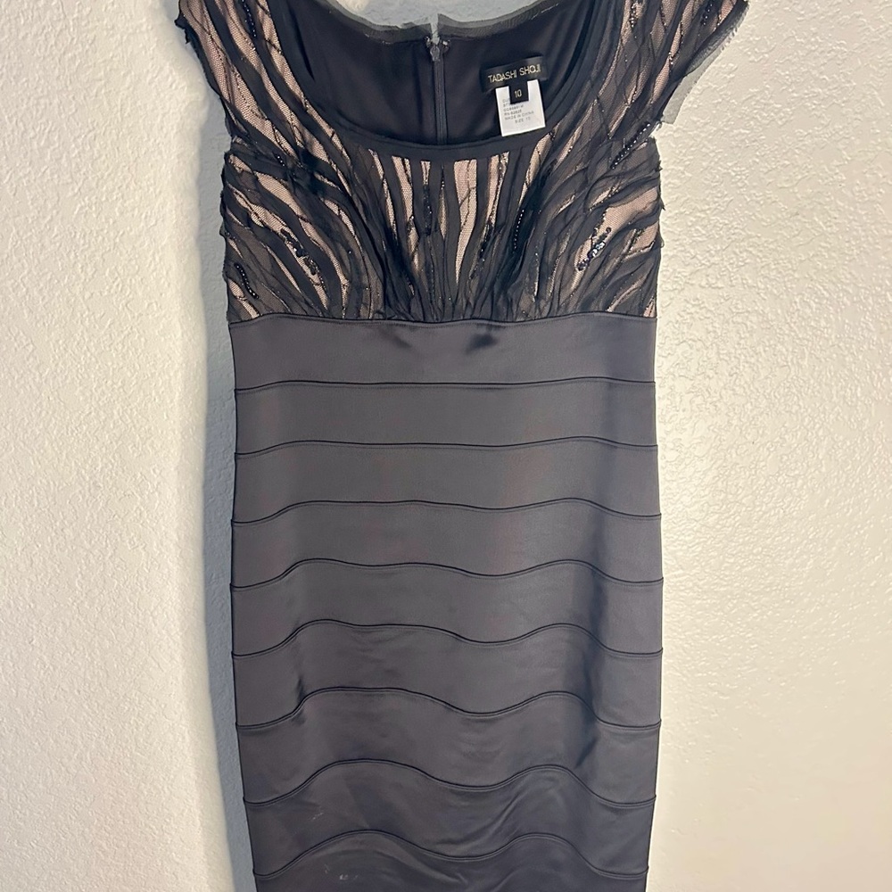 Elegant Black Designer Cocktail Dress - Perfect for Holiday Parties.